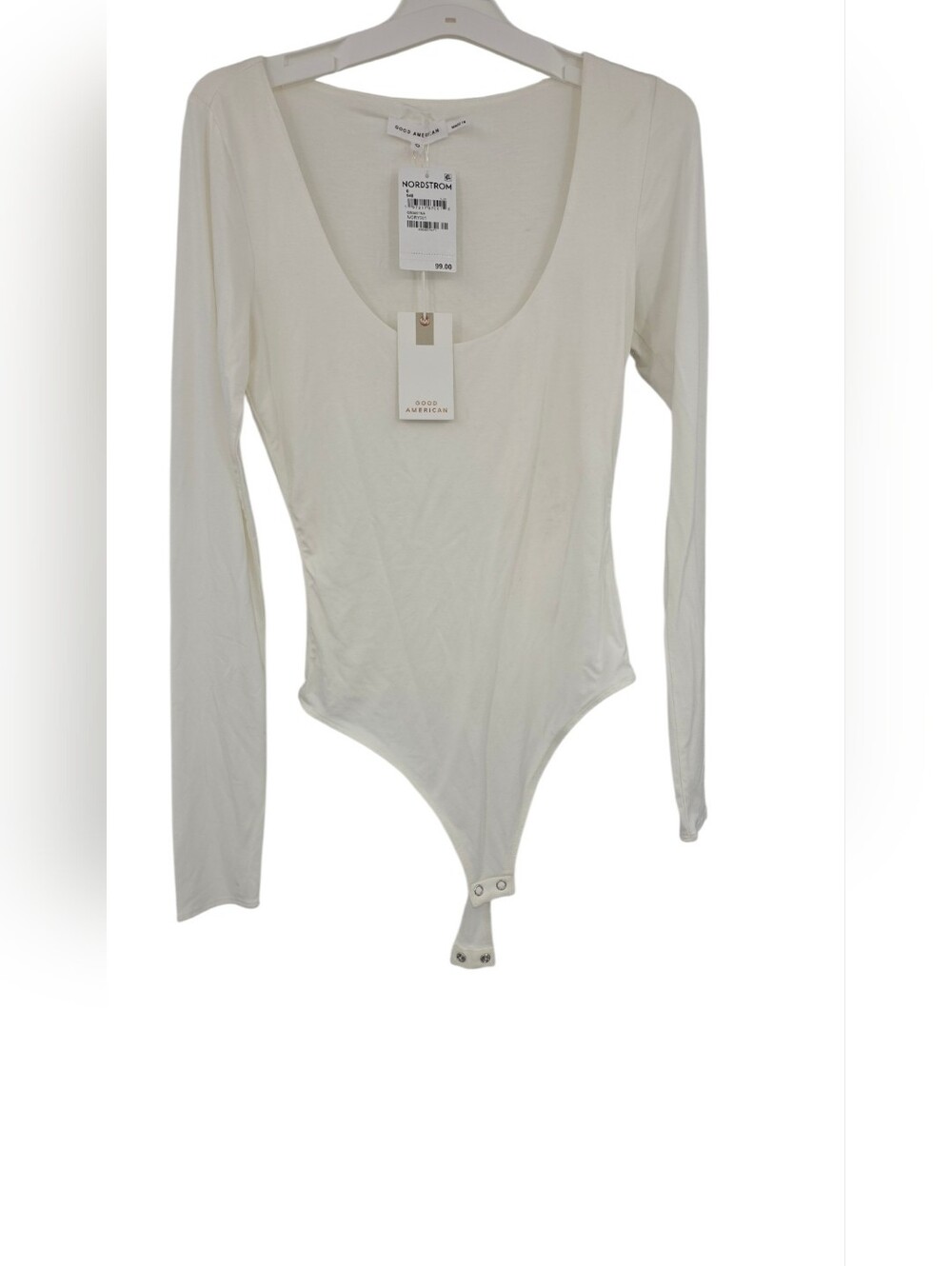 New Good American‎ White Bodysuit 0